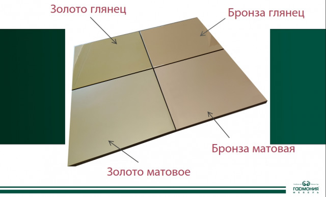 Метализированные покраски - новинка от фабрики "Гармония-мебель"